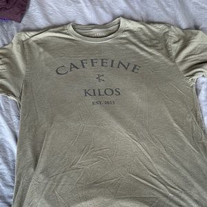 Caffeine and kilos t shirt size large